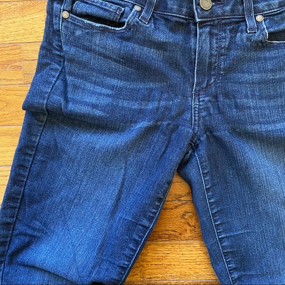 PAIGE Straight Dark Wash Crop Jeans Sz 27 - Picture 8 of 10